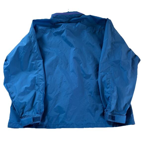 Vintage Eastern Mountain Sports Nylon Blue Rain Jacket Windbreaker Size Large - Picture 6 of 16